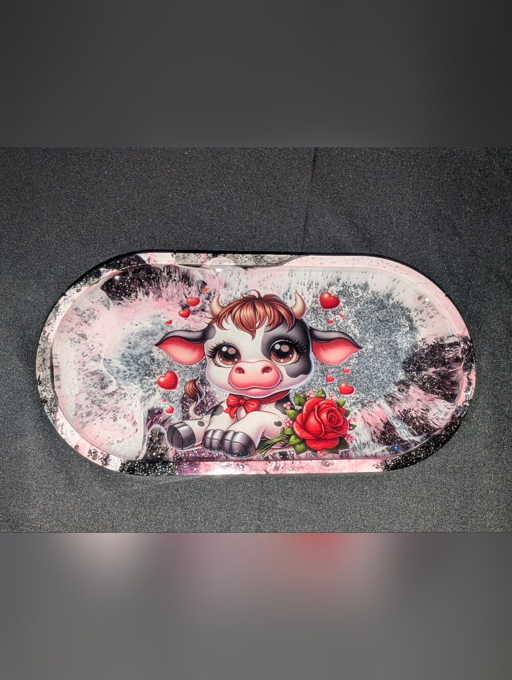 Handmade Cow Trinket Tray